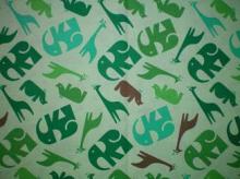 Fabric for (QUILTED) Animals-Jungle Animals E01