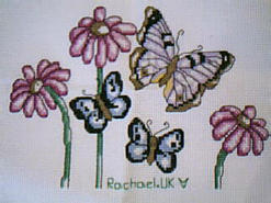 Cross stitch square for Ella B's quilt