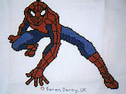 Cross stitch square for Maxwell P's quilt