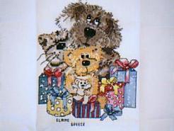 Cross stitch square for (QUILTED) I Spy...P E01's quilt