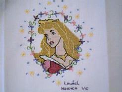 Cross stitch square for Addison-Hope 's quilt