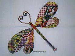 Cross stitch square for Harmony F's quilt