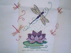Cross stitch square for Harmony F's quilt