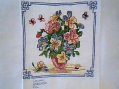 Cross stitch square for Harmony F's quilt