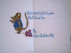 Cross stitch square for (QUILTED) Mice E01's quilt