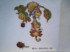 Cross stitch square for (QUILTED) Mice E01's quilt