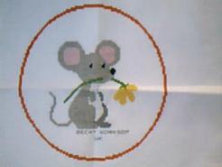 Cross stitch square for (QUILTED) Mice E01's quilt