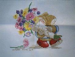 Cross stitch square for (QUILTED) Mice E01's quilt