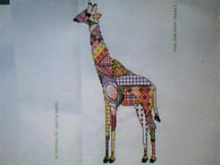 Cross stitch square for (QUILTED) Animals-Jungle Animals E01's quilt