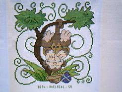 Cross stitch square for (QUILTED) Animals-Jungle Animals E01's quilt