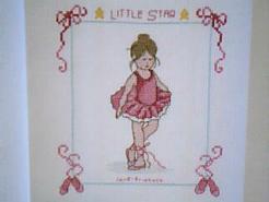 Cross stitch square for (QUILTED) Ballerinas E01's quilt