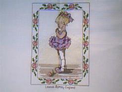 Cross stitch square for (QUILTED) Ballerinas E01's quilt