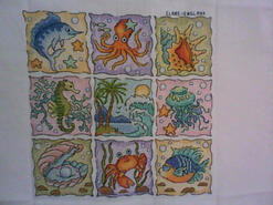 Cross stitch square for any child