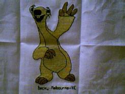 Cross stitch square for Evander C's quilt