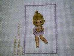 Cross stitch square for (QUILTED) Ballerinas E01's quilt