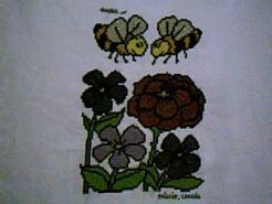 Cross stitch square for Imogen R's quilt