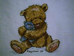 Cross stitch square for Ellie T's quilt