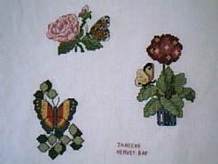 Cross stitch square for Imogen R's quilt