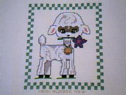 Cross stitch square for (QUILTED) Animals-Farm Animals E01's quilt