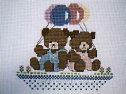 Cross stitch square for Ellie T's quilt