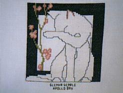 Cross stitch square for (QUILTED) Cats & Kittens E01's quilt