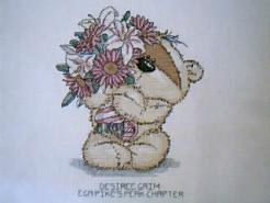 Cross stitch square for Ellie T's quilt