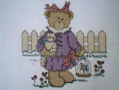 Cross stitch square for Ellie T's quilt