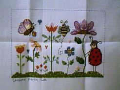 Cross stitch square for Imogen R's quilt
