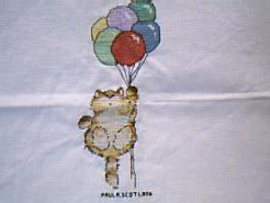 Cross stitch square for (QUILTED) Cats & Kittens E01's quilt