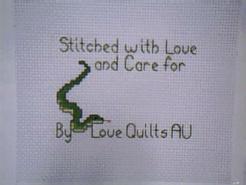 Cross stitch square for (QUILTED) Realistic Wildlife E01's quilt