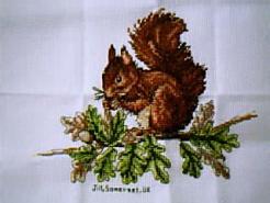 Cross stitch square for (QUILTED) Realistic Wildlife E01's quilt