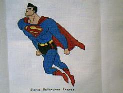 Cross stitch square for Ryder's quilt