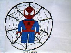 Cross stitch square for Ryder's quilt