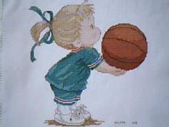 Cross stitch square for any child