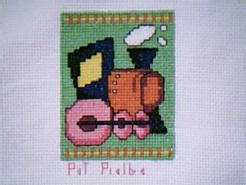 Cross stitch square for Cooper (E)'s quilt