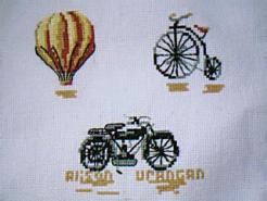 Cross stitch square for Cooper (E)'s quilt