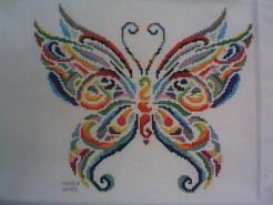 Cross stitch square for Ember's quilt