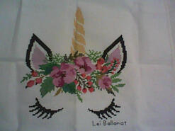 Cross stitch square for Amarlie's quilt