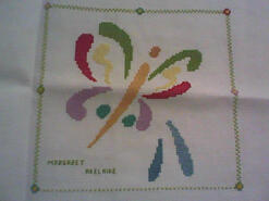 Cross stitch square for Ember's quilt