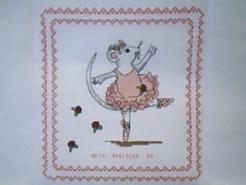 Cross stitch square for (QUILTED) Mice E01's quilt