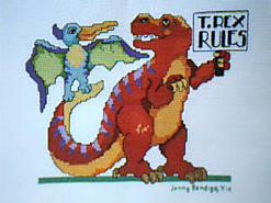 Cross stitch square for Jaxson S's quilt