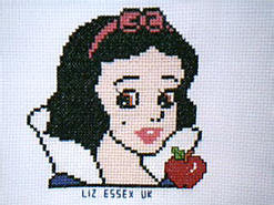 Cross stitch square for Faith E's quilt
