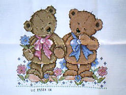 Cross stitch square for Christiana K's quilt