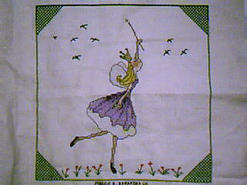 Cross stitch square for Faith E's quilt