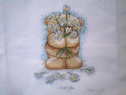Cross stitch square for Christiana K's quilt