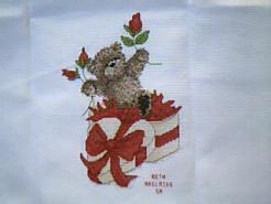 Cross stitch square for Christiana K's quilt