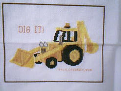 Cross stitch square for Nathan C's quilt