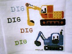Cross stitch square for Nathan C's quilt