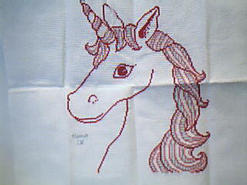 Cross stitch square for Sarah W's quilt