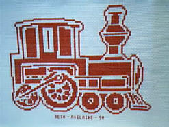 Cross stitch square for Nathan C's quilt